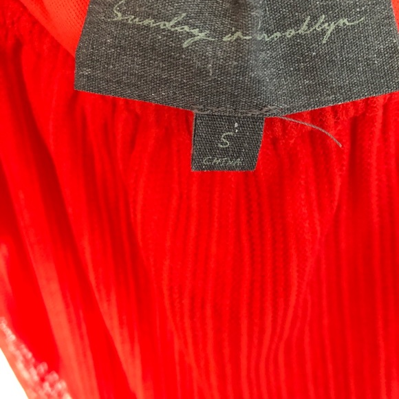 Tangerine Puff Sleeve Blouse—Sunday in Brooklyn - Picture 4 of 4